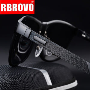 RBROVO Classic Retro Poly Styrene Sunglasses Men/Women Aluminum-Magnesium Alloy Brand Designer Polarized Sun Glasses  Glasses