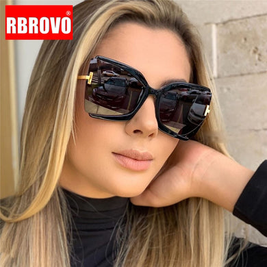 RBROVO Oversized Sunglasses Women 2023  Eyeglasses Women Vintage Glasses Women/Men  Brand Oculos De Sol Gafas