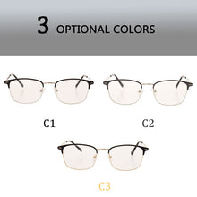 Load image into Gallery viewer, REAL Men Women Glasses Metal Classic Frame Myopic Glasses Optical Glasses  Eyewear Half Frame Eyeglass Frames Unisex