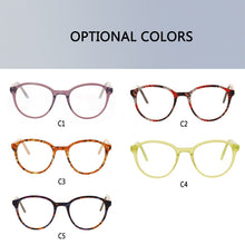 Load image into Gallery viewer, REAL Ultralight Multicolor Acetate Optical Glasses Women Glasses Frame Student Myopic Glasses Read Glasses Prescription