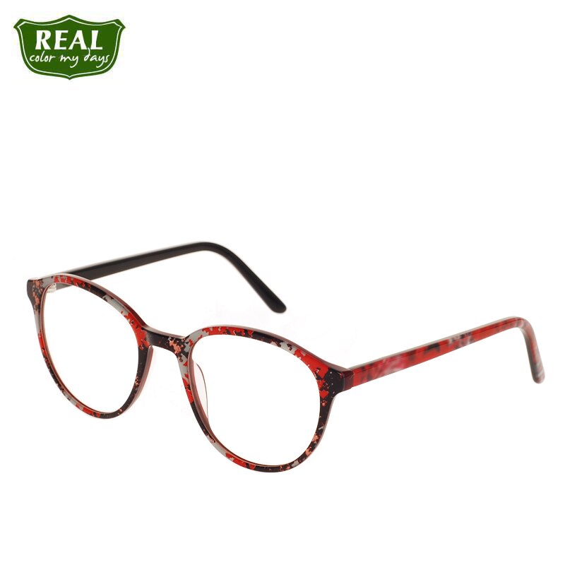 REAL Ultralight Multicolor Acetate Optical Glasses Women Glasses Frame Student Myopic Glasses Read Glasses Prescription