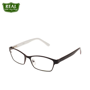 REAL Solid Color Optical Frame Thin Edge Metal Frame Myopia Spectacle Frames Men Women Eyeglasses 1501