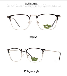 REAL Vintage Trendy Men Women Eyeglasses Frame Frame Metal Prescription Frame MT108017