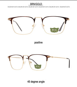 REAL Vintage Trendy Men Women Eyeglasses Frame Frame Metal Prescription Frame MT108017