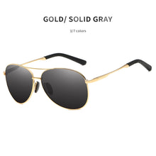 Load image into Gallery viewer, REALONE Unisex Classic Pilot Metal Sunglasses for Men Driving Sun Glasses Shades with HD Polarized Mirror UV400 Sunnglases 1097