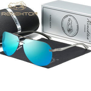 RENEKTON Occhiali da sole con lenti senza montatura polarizzate in alluminio e magnesio per uomo Occhiali da donna retrò ad alta definizione Oculos de sol 