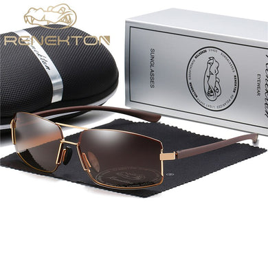 RENEKTON Brand Design UV400 Occhiali da sole sfumati Uomo Donna Guida maschile Occhiali da sole quadrati Occhiali in acciaio inossidabile Oculos Gafas 