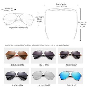 RENEKTON Design Titanium Alloy Sunglasses Polarized Men's Sun Glasses Women Pilot Gradient Eyewear Mirror Shades Oculos De Sol