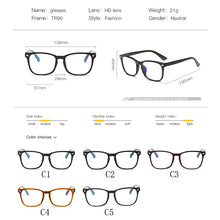 Load image into Gallery viewer, REXXAR Anti Blue Light Computer Men Glasses Women Blue Light Blocking Eyewear Radiation Protection Gaming Eyeglasses Frame