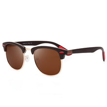 Load image into Gallery viewer, RILIXES Brand Designer Unisex Polarized Sun Glasses  Coating Mirror Sunglasses Round Male Eyewear For MenWomen with bag