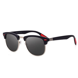 RILIXES Brand Designer Unisex Polarized Sun Glasses  Coating Mirror Sunglasses Round Male Eyewear For MenWomen with bag