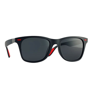 RILIXES Guy's Sun glasses Square Rivet Wrap Frame Polarized Sunglasses Men Classic Design Women Men's Sunglass UV400