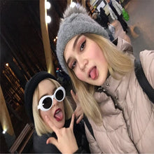 Load image into Gallery viewer, RILIXES Goggles Sunglasses Women  Kurt Cobain Glassess Female Male UV400  Sun Glasses Womens Men with bag