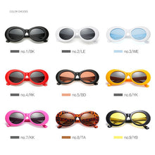 Load image into Gallery viewer, RILIXES Goggles Sunglasses Women  Kurt Cobain Glassess Female Male UV400  Sun Glasses Womens Men with bag