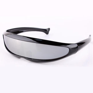 RILIXES Men's Sunglasses X-Men Personality Laser Glasses Cool Robots Sun Glasses Driving Sunglass Goggles   free bag