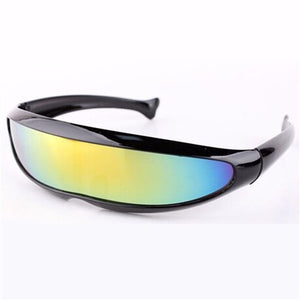 RILIXES Men's Sunglasses X-Men Personality Laser Glasses Cool Robots Sun Glasses Driving Sunglass Goggles   free bag