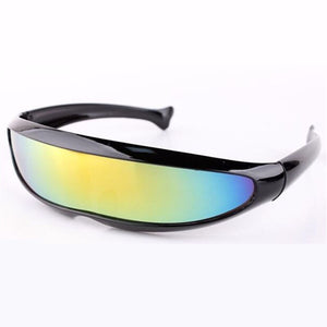 RILIXES Men's Sunglasses X-Men Personality Laser Glasses Cool Robots Sun Glasses Driving Sunglass Goggles   free bag