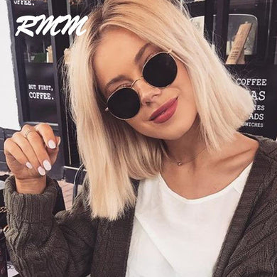 RMM 2022 Classic Small Frame Round Sunglasses Women/Men Brand Designer Alloy Mirror Sun Glasses Vintage eyeglass