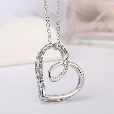 2017 Collana piena di strass Amore Collane con ciondolo a forma di cuore Gioielli estivi di moda per le donne Nuziali 