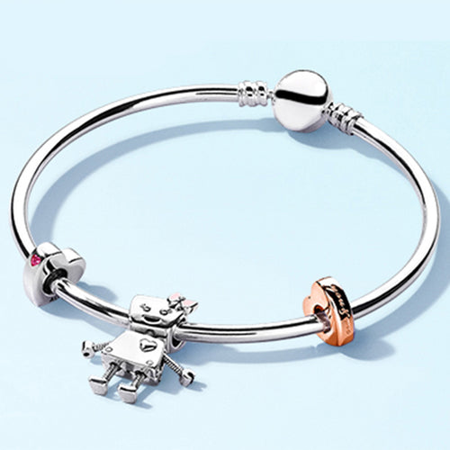 100% 925 Sterling Silver Brand New Pand Bracelet Bella And Friends Bracelet Set Suitable For DIY Family Friends Gift