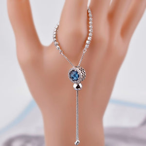 925 Sterling Silver Bracelet for Women With Cubic Zircon Crystal Charm Bracelets Wedding Jewelry Gift For Woman Adjustable