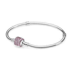 925 Sterling Silver Original PAN Bracelets For Women Original Charm Diy Bracelet NOT FADE High Quality 1:1 Template