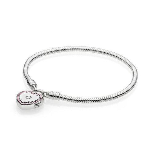 925 Sterling Silver Original PAN Bracelets For Women Original Charm Diy Bracelet NOT FADE High Quality 1:1 Template