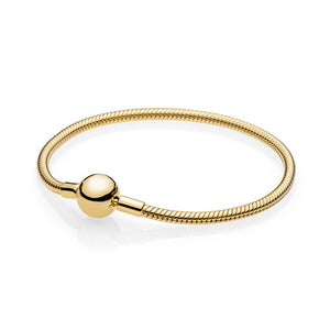 925 Sterling Silver Original PAN Bracelets For Women Original Charm Diy Bracelet NOT FADE High Quality 1:1 Template