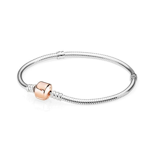 925 Sterling Silver Original PAN Bracelets For Women Original Charm Diy Bracelet NOT FADE High Quality 1:1 Template