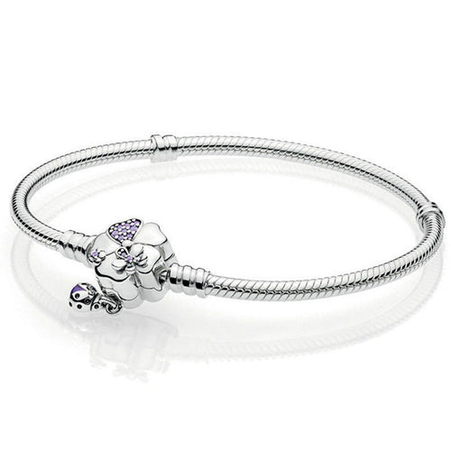 925 Sterling Silver Original PAN Bracelets For Women Original Charm Diy Bracelet NOT FADE High Quality 1:1 Template