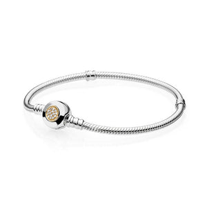 925 Sterling Silver Original PAN Bracelets For Women Original Charm Diy Bracelet NOT FADE High Quality 1:1 Template