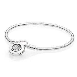 925 Sterling Silver Original PAN Bracelets For Women Original Charm Diy Bracelet NOT FADE High Quality 1:1 Template