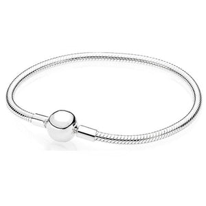 925 Sterling Silver Original PAN Bracelets For Women Original Charm Diy Bracelet NOT FADE High Quality 1:1 Template