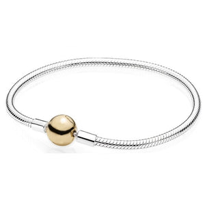 925 Sterling Silver Original PAN Bracelets For Women Original Charm Diy Bracelet NOT FADE High Quality 1:1 Template