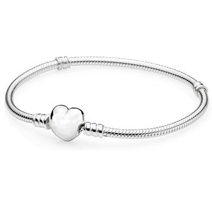 925 Sterling Silver Original PAN Bracelets For Women Original Charm Diy Bracelet NOT FADE High Quality 1:1 Template