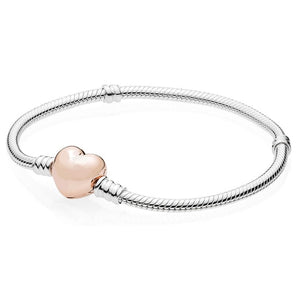 925 Sterling Silver Original PAN Bracelets For Women Original Charm Diy Bracelet NOT FADE High Quality 1:1 Template