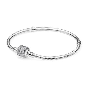 925 Sterling Silver Original PAN Bracelets For Women Original Charm Diy Bracelet NOT FADE High Quality 1:1 Template