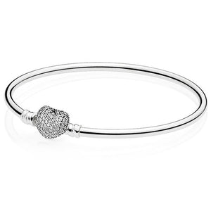 925 Sterling Silver Original PAN Bracelets For Women Original Charm Diy Bracelet NOT FADE High Quality 1:1 Template