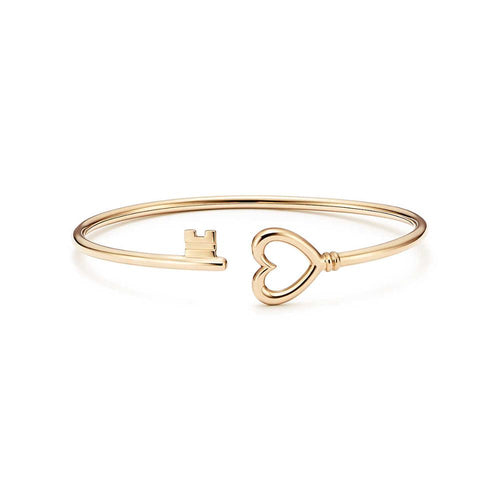 925 Sterling Silver Original TIFF 1:1 With Logo Heart-Shaped Coil Bracelet Women Fine Jewelry TIFF Bracelet Copy Jewelry