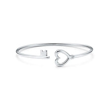 Load image into Gallery viewer, 925 Sterling Silver Original TIFF 1:1 With Logo Heart-Shaped Coil Bracelet Women Fine Jewelry TIFF Bracelet Copy Jewelry