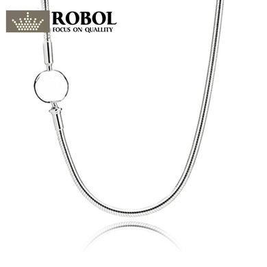 Collana in argento originale serie ESSENCE in argento sterling 100% 925 per donna Collana a catena fine serpente XL003 
