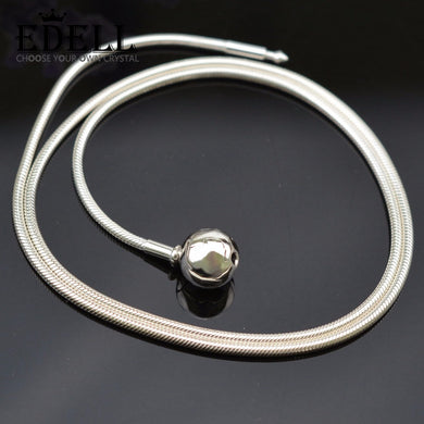 Collana in argento originale serie ESSENCE in argento sterling 100% 925 per donna Collana a catena fine serpente XL003 