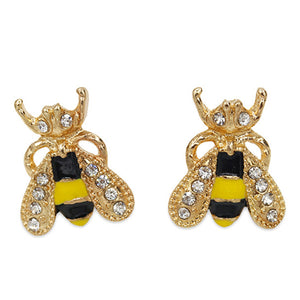 1pair 2018 New Fashion Jewelry Animal Earrings Insect series honeybee Stud Earrings for Women Gifts