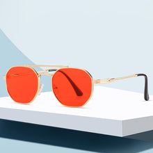 Load image into Gallery viewer, ROSEBERRY 2023 Band Design Vintage Sunglasses Women Man Polygonal Double Beam Sun Glasses Oculos De Sol UV400