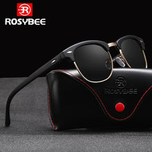 Load image into Gallery viewer, ROSYBEE UV400  Polarized Sunglasses men women Classic cool retro Sun glasses Coating  man Driving Shades fashion male oculos