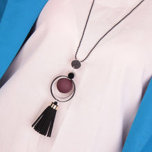 Load image into Gallery viewer, Fashion Women Necklace Sweater Chain Long Necklaces &amp; Pendants Beads Tassel Necklace For Women Collier Femme 2018 Jewelry