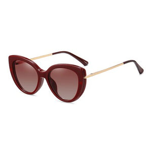 Ralferty 2 in 1 Multi-function Clip On Sunglass Women Cat's Eye Computer Glasses Polarized Anti-glare Blue Light Driver Shades