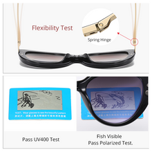 Carica l&#39;immagine nel visualizzatore di Gallery, Ralferty 2 in 1 Multi-function Clip On Sunglass Women Cat&#39;s Eye Computer Glasses Polarized Anti-glare Blue Light Driver Shades
