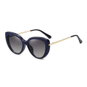 Ralferty 2 in 1 Multi-function Clip On Sunglass Women Cat's Eye Computer Glasses Polarized Anti-glare Blue Light Driver Shades