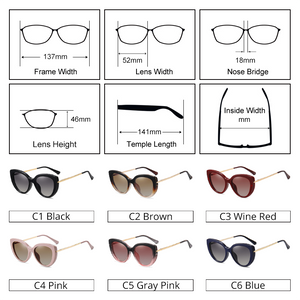 Ralferty 2 in 1 Multi-function Clip On Sunglass Women Cat's Eye Computer Glasses Polarized Anti-glare Blue Light Driver Shades